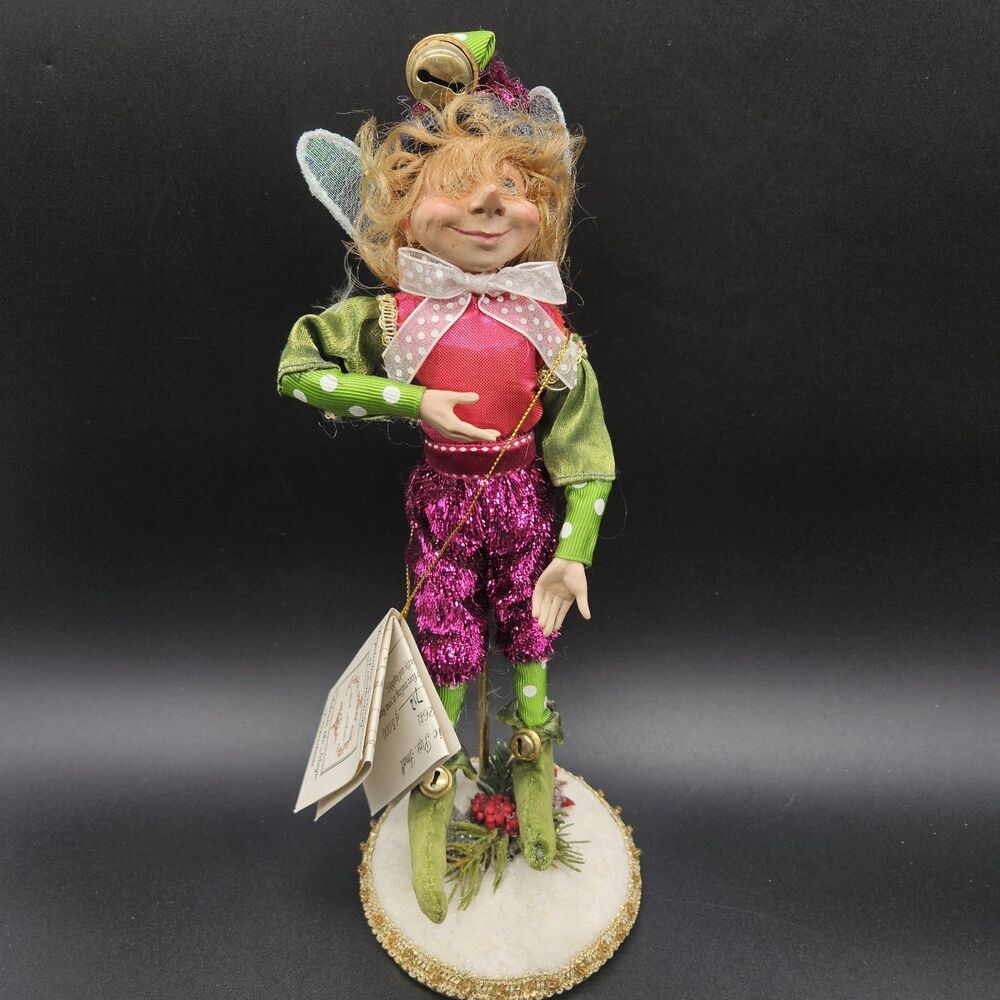Mark Roberts Wrapper Magic Pixie Small 8" Retired 2012 Box COA W Stand 51-12642